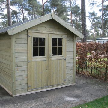 Tuinhuis met zadeldak