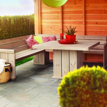 Houten tuinset